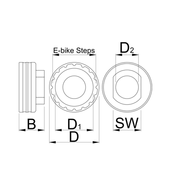 Съемник стопорного кольца Shimano STEPS - 1724.SSL