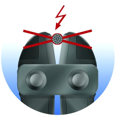 Болторез со сменными треугольными лезвиями - 596PLUS/6G