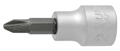 Головка торцевая со вставкой PH, 3/8" - 236/2PH