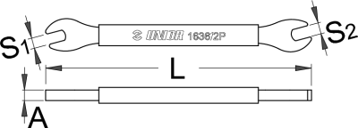 Ключ для спиц 5 и 5,5 мм - 1636/2P