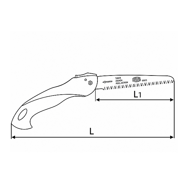 Пила садовая складная FELCO 600 - F600