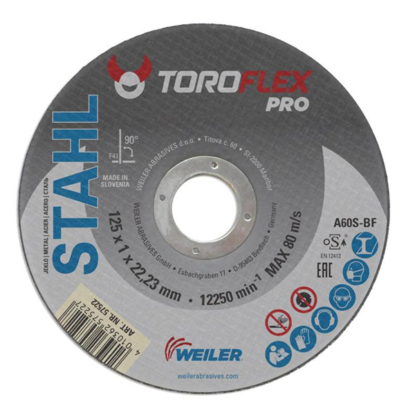 Круги отрезные TOROFLEX PRO по металлу
