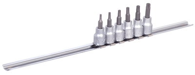 Набор головок торцевых со вставкой с профилем TORX, 3/8" на подвесе - 238HTXP6
