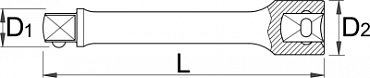 Удлинитель, 1/2" - 190.4/1