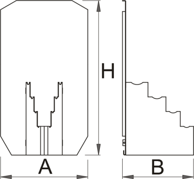Стенд металлический для cъёмников с двумя захватами - 980P2