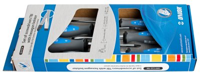 Набор отверток, рукоятки TBI, в картонной упаковке - 600CS5TBI