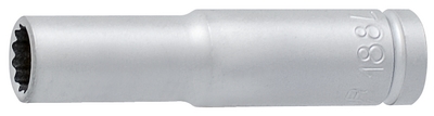 Головка торцевая двенадцатигранная удлинённая, 1/4" - 188/2L12p
