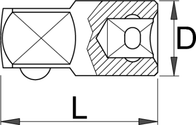 Переходник с 1/4" - 188.7/2