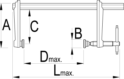 Струбцина универсальная - 703/2MH