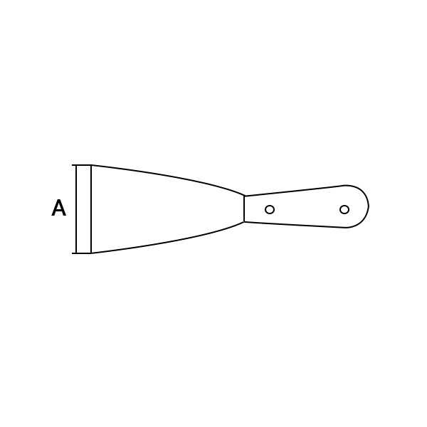 Шпатель жесткий искробезопасный METALMINOTTI - 044