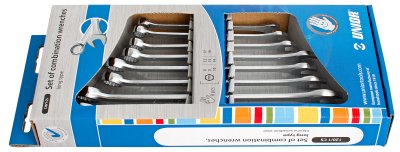 Набор ключей комбинированных удлинённых в картонной упаковке - 120/1CS