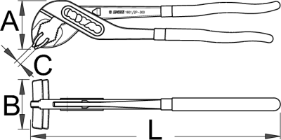 Клещи для установки покрышек - 1601/2DP