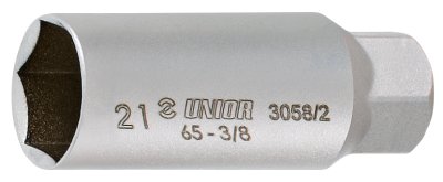 Головка торцевая тонкостенная для свечей зажигания, 3/8" - 3058/2