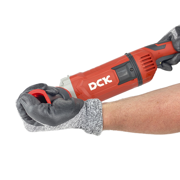 Машина шлифовальная угловая DCK KSM05-230S, 2800Вт, 230мм. пл.пуск, пылезащита, антивибр. - KSM05-230S