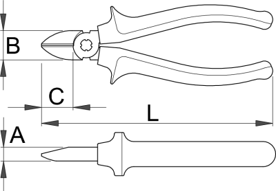 Бокорезы, рукоятки BI - 461/1BI