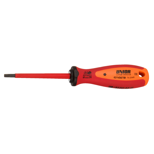 Отвёртка с профилем жала TORX изолированная, рукоятка TBI - 621VDETBI