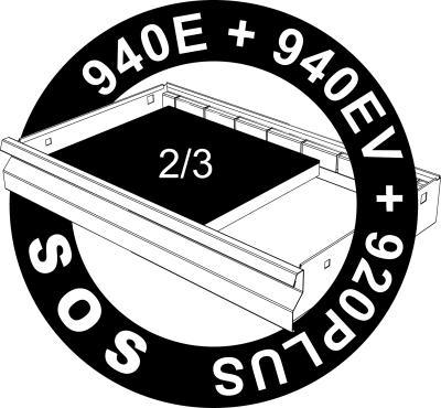 SOS-ложемент для головок торцевых 1/2" арт. 964/19S12SOS - vl964/19S12SOS