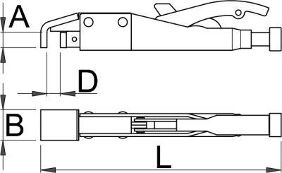 Самозажимные многофункциональные ручные тиски - 433/4D
