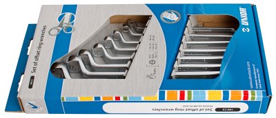Набор ключей накидных с изгибом в картонной упаковке - 180/1CS