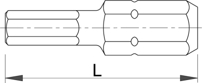 Вставка (бита) - шестигранник, набор 3 шт. - 6469C6,3