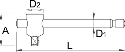 Вороток Т-образный, 3/4" - 197.3/1