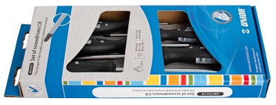Набор отвёрток, рукоятки CR, в картонной упаковке - 608CS5CR