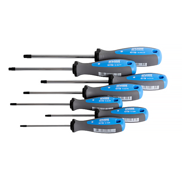 Набор отвёрток с профилем TORX, рукоятки TBI, в картонной упаковке - 621CS7TBI