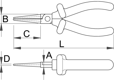 Круглогубцы изолированные - 476/1VDEDP
