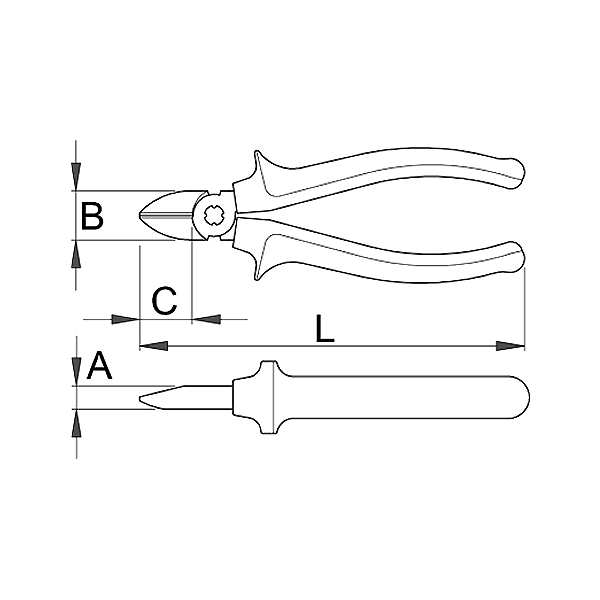 Мини бокорезы, 115 мм - TS0594