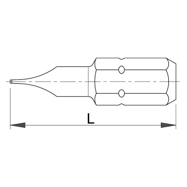 Вставка (бита) 1/4" (6,35 мм) шлицевая SL - TS0166