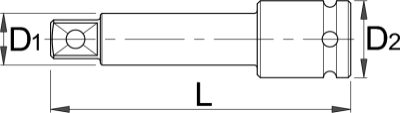 Удлинитель ударный, 1/2" - 231.4/4