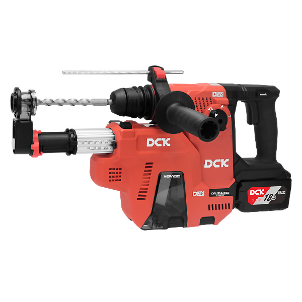 Перфоратор аккумуляторный бесщеточный DCK KRH20V-26, 18В, 2,8Дж, 2*6А/ч с пылесосом - KRH20V-26(TYPE H2K KIT)