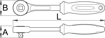 Рукоятка реверсивная, 1/2" - 190.9/2BI