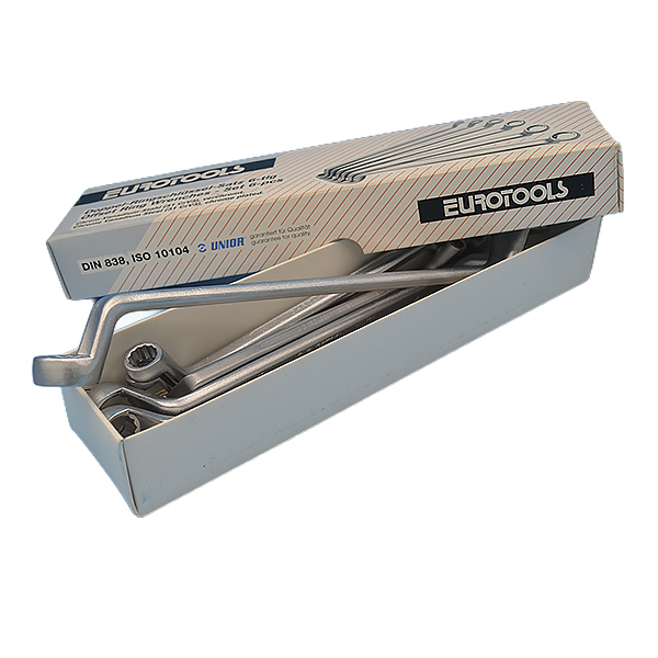 Набор ключей накидных с изгибом UNIOR (6 предметов)  - Eurotools