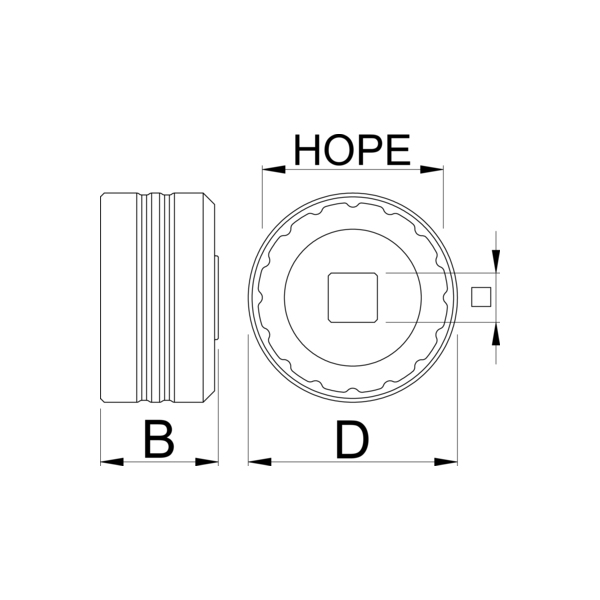 Съемник каретки HOPE - 1671.HP