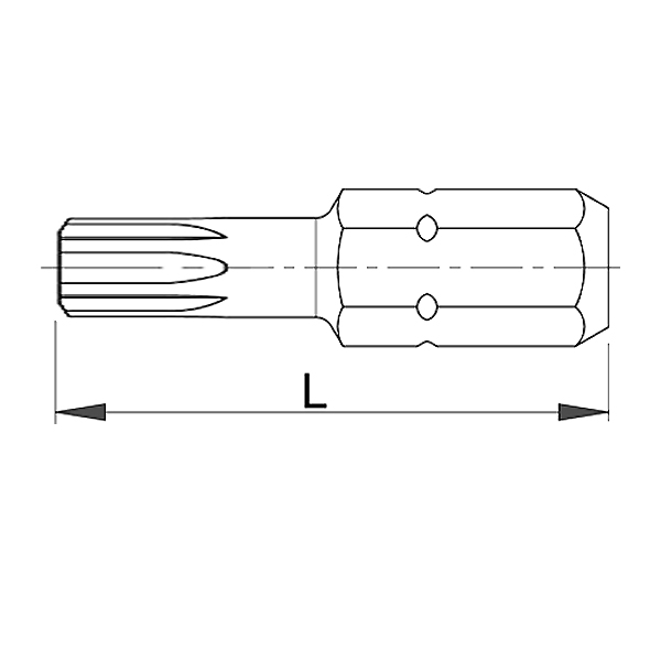 Вставка (бита) 1/4" (6,35 мм) шестигранная HEX - TS0169