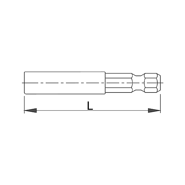 Переходник магнитный 1/4"- 6,3 - 6715E6,3