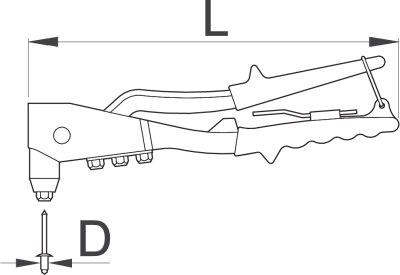 Заклёпочник ручной - 1300/6