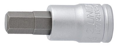 Головка торцевая с шестигранной вставкой, 1/4"- 187/2HX