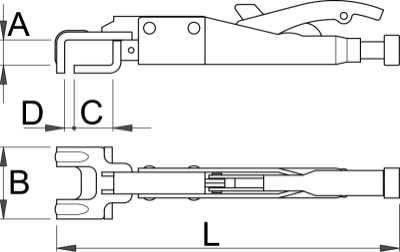 Самозажимные многофункциональные ручные тиски - 433/4B