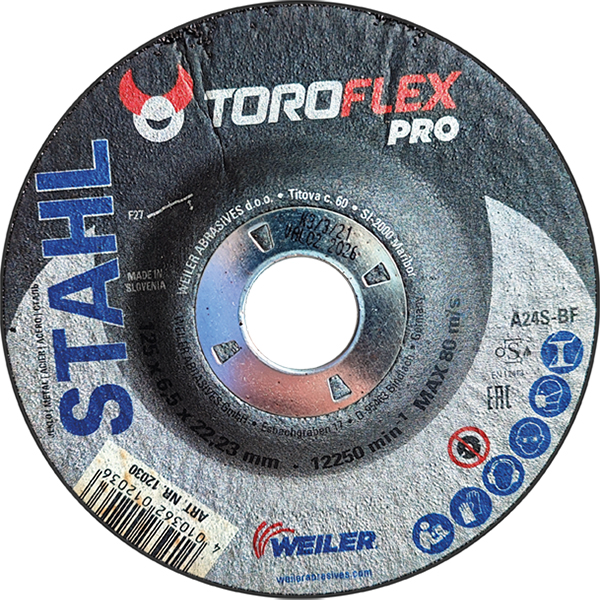 Круги зачистные TOROFLEX PRO по металлу