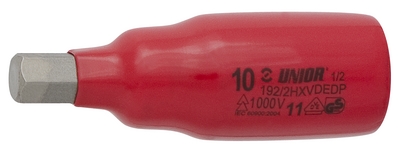 Головка торцевая с шестигранной вставкой изолированная, 1/2" - 192/2HXVDEDP