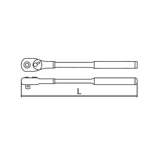 Рукоятка реверсивная, 3/4’’ - TS0034