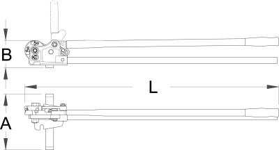 Резак для прутков с резьбой М8, М10, М12 - 586/6