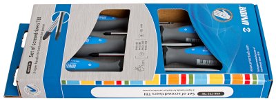 Набор отвёрток, рукоятки TBI, в картонной упаковке - 608CS5TBI