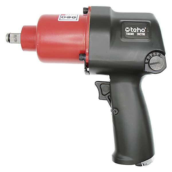 Гайковерт пневматический ударный 1/2", 1000 Нм, TWIN - TS0369