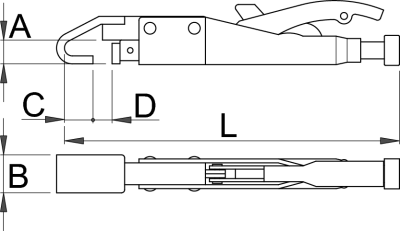 Самозажимные многофункциональные ручные тиски - 433/4E