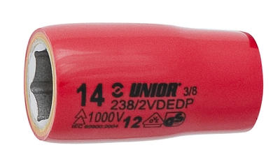 Головка торцевая шестигранная изолированная, 3/8" - 238/2VDEDP
