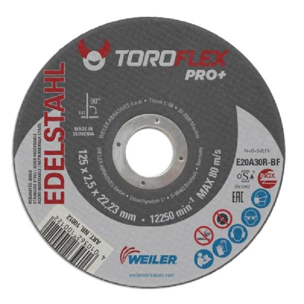 Круги отрезные TOROFLEX PRO+ по нержавеющей стали и металлу