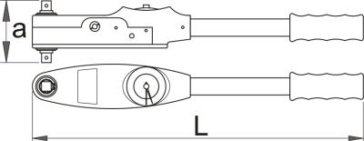 Ключ динамометрический шкальный 1/2" - 262